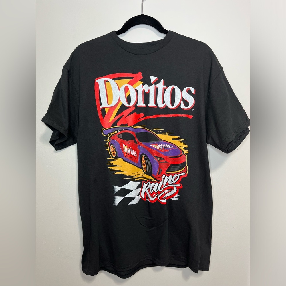 DORITOS Racing Graphic Tee Oversized Unisex 100% Cotton Adult Sz L NWOT